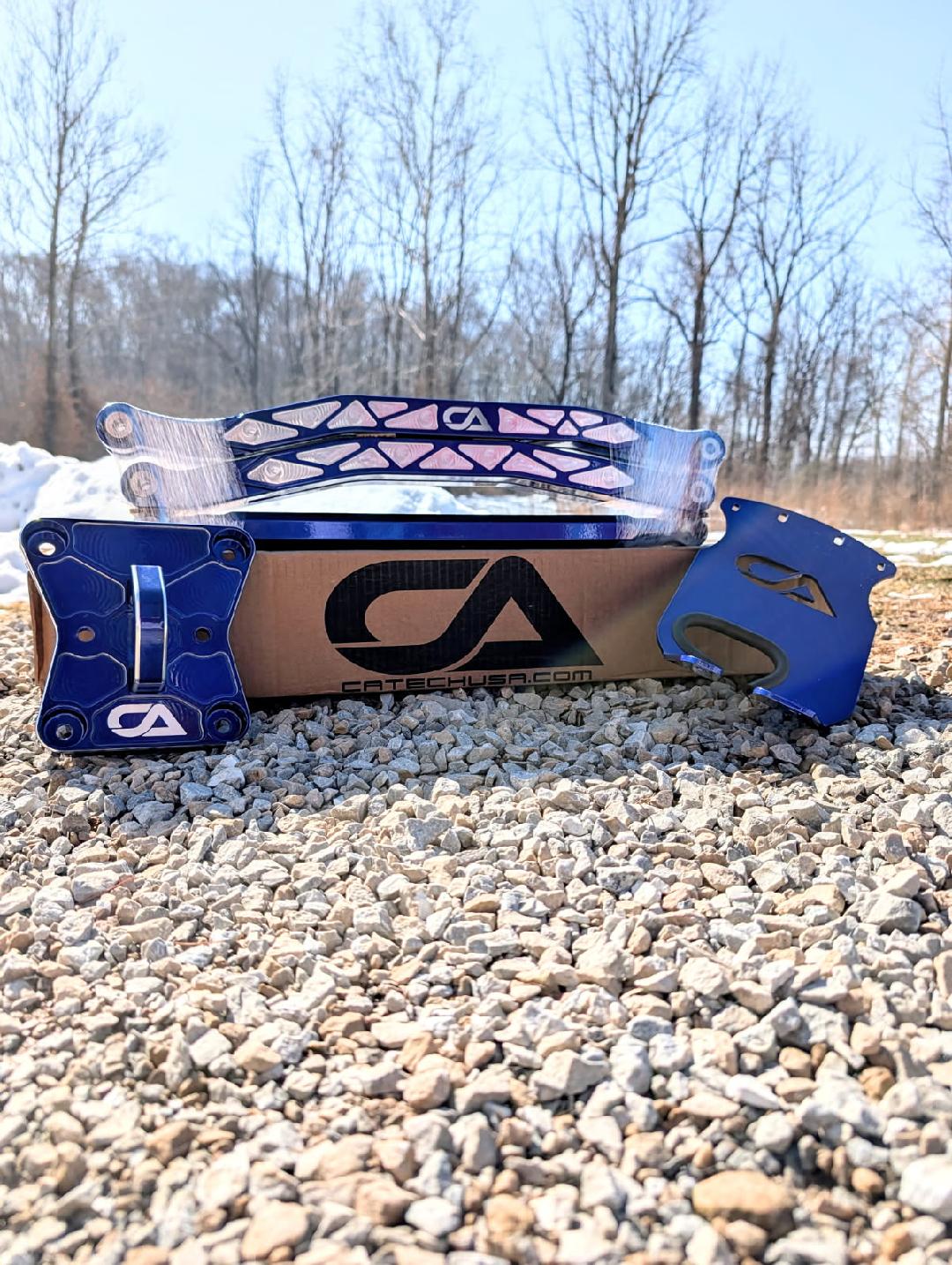 Can Am X3 64" Radius Rod With Plate Kit (Dazzling Blue)